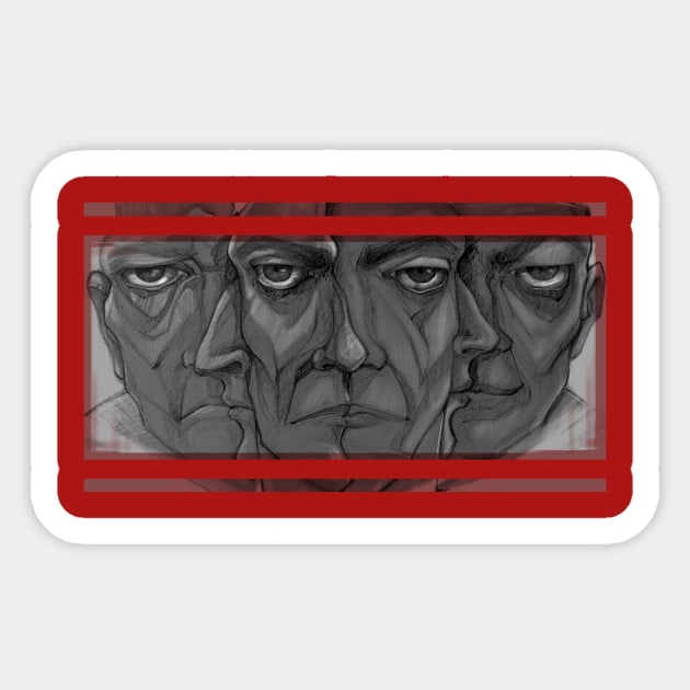 faces Sticker by Handan
